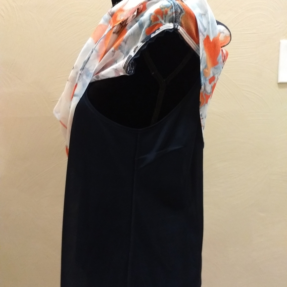 Vera Wang multicolored sleeveless blouse - Picture 3 of 9